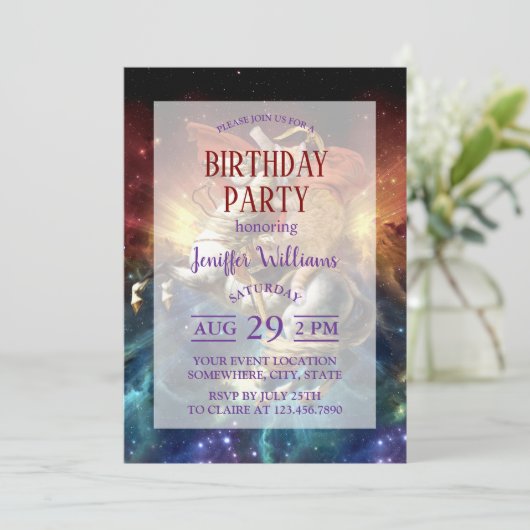 Napoleon Cat in Space Kaart (Staand voorkant)