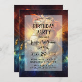 Napoleon Cat Riding Horse Through Galaxy           Kaart (Voorkant / Achterkant)