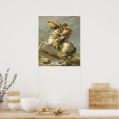 Napoleon Crossing the Alps at the St Bernard Poster (Keuken)