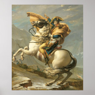 Napoleon  Crossing the Alps at the St Bernard Poster