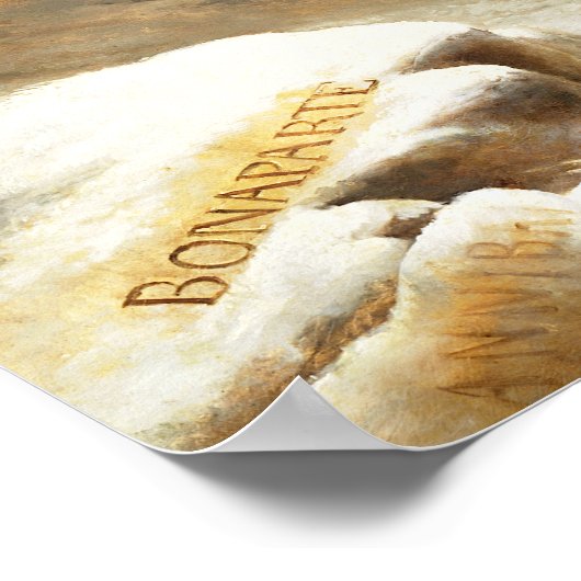 Napoleon Crossing the Alps by Jacques Louis David Poster (Hoek)