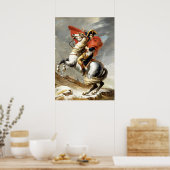 Napoleon Crossing the Alps by Jacques Louis David Poster (Keuken)