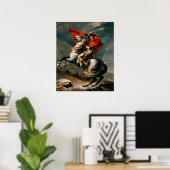 Napoleon Crossing the Alps by Jacques Louis David Poster (Thuiskantoor)