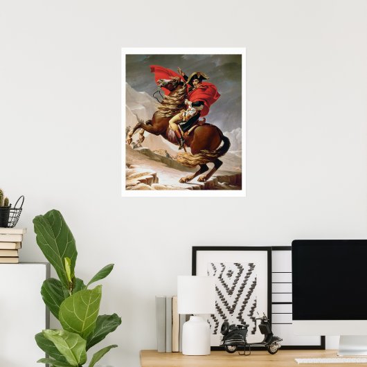 Napoleon Crossing the Alps, c.1800 (oil on canvas) Poster (Thuiskantoor)