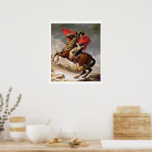 Napoleon Crossing the Alps, c.1800 (oil on canvas) Poster (Keuken)