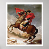 Napoleon Crossing the Alps, c.1800 (oil on canvas) Poster (Voorkant)
