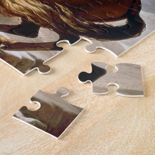 Napoleon Crossing the Alps, c.1800 (olie op canvas Legpuzzel (Zijkant)