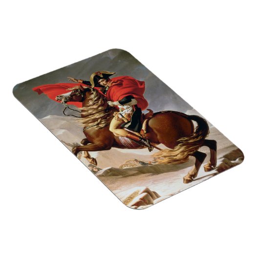 Napoleon Crossing the Alps, c.1800 (olie op canvas Magneet (Rechterzijde)