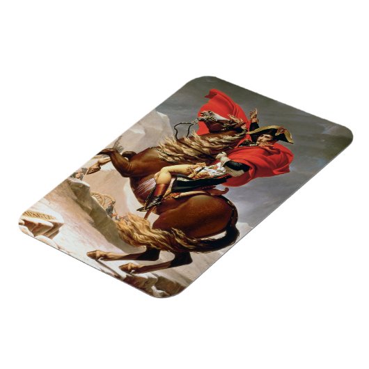 Napoleon Crossing the Alps, c.1800 (olie op canvas Magneet (Linkerzijde)