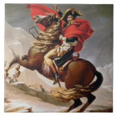 Napoleon Crossing the Alps, c.1800 (olie op canvas Tegeltje (Voorkant)