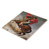 Napoleon Crossing the Alps, c.1800 (olie op canvas Tegeltje (Zijkant)