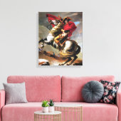 Napoleon Crossing the Alps Canvas Print (Insitu (Woonkamer))