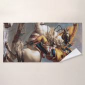 Napoleon Crossing the Alps, Jacques-Louis David Badhanddoek (Badhanddoek)