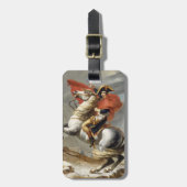 Napoleon Crossing the Alps - Jacques-Louis David Bagagelabel (Voorkant verticaal)