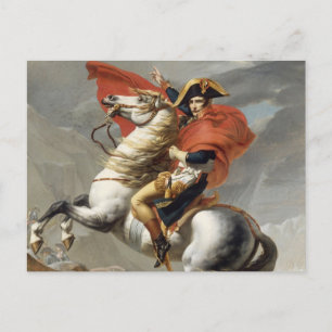 Napoleon Crossing the Alps - Jacques-Louis David Briefkaart