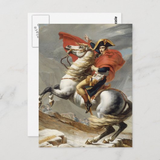 Napoleon Crossing the Alps - Jacques-Louis David Briefkaart (Voorkant / Achterkant)