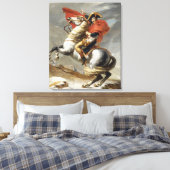 Napoleon Crossing the Alps - Jacques-Louis David Canvas Afdruk (Insitu (Slaapkamer))