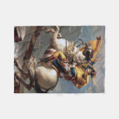 Napoleon Crossing the Alps, Jacques-Louis David Fleece Deken (Voorkant (Horizontaal))
