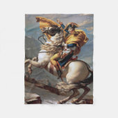 Napoleon Crossing the Alps, Jacques-Louis David Fleece Deken (Voorkant)