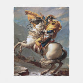Napoleon Crossing the Alps, Jacques-Louis David Fleece Deken (Voorkant)