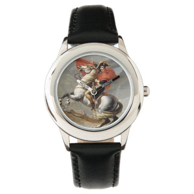 Napoleon Crossing the Alps - Jacques-Louis David Horloge (Voorkant)