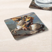 Napoleon Crossing the Alps, Jacques-Louis David Kartonnen Onderzetters (Schuin)