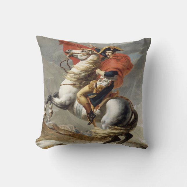Napoleon Crossing the Alps - Jacques-Louis David Kussen (Voorkant)