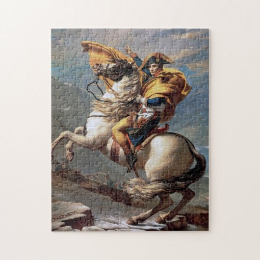 Napoleon Crossing the Alps, Jacques-Louis David Legpuzzel (Verticaal)