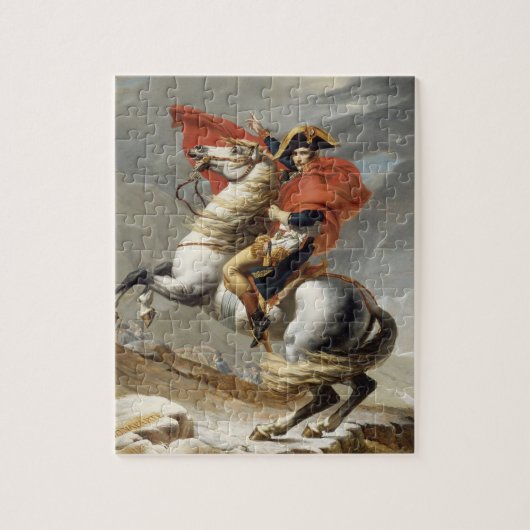 Napoleon Crossing the Alps - Jacques-Louis David Legpuzzel (Verticaal)