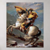 Napoleon Crossing the Alps, Jacques-Louis David Poster (Voorkant)