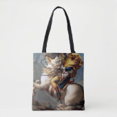 Napoleon Crossing the Alps, Jacques-Louis David Tote Bag (Voorkant)