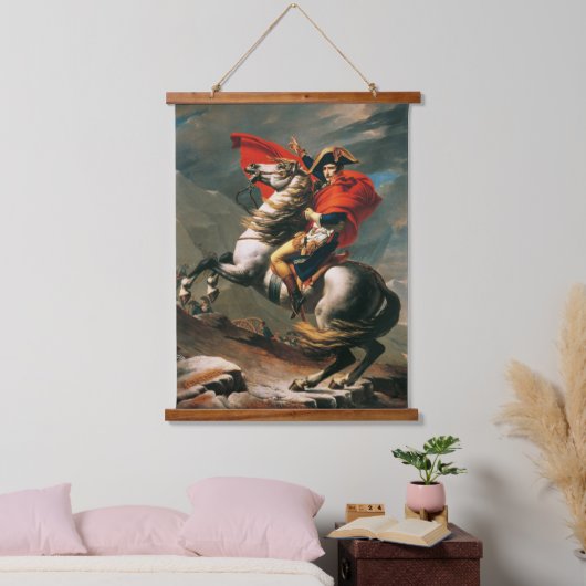 Napoleon Crossing the Alps Neoclassical Painting Hangend Wandkleed (Slaapkamer)