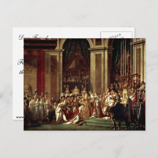 Napoleon Crowned Empress Josephine door David Jacq Briefkaart (Voorkant / Achterkant)