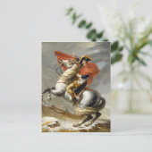 Napoleon De Alpen oversteken door Jacques Louis Da Briefkaart (Staand voorkant)