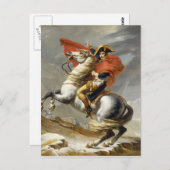 Napoleon De Alpen oversteken door Jacques Louis Da Briefkaart (Voorkant / Achterkant)