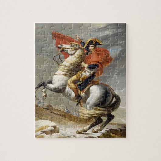 Napoleon De Alpen oversteken door Jacques Louis Da Legpuzzel (Verticaal)