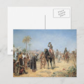 Napoleon die aankomt bij een Egyptische Oasis Briefkaart (Voorkant / Achterkant)
