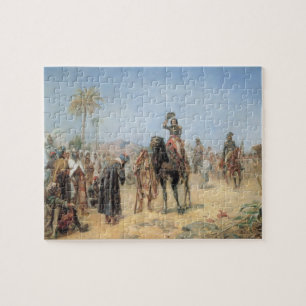 Napoleon die aankomt bij een Egyptische Oasis Legpuzzel