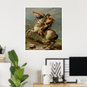 Napoleon die de Alpen 1800 kunstdrukPoster overste Poster (Thuiskantoor)