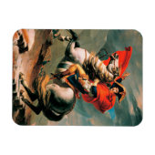 Napoleon die de Alpen oversteekt, beroemd schilder Magneet (Horizontaal)