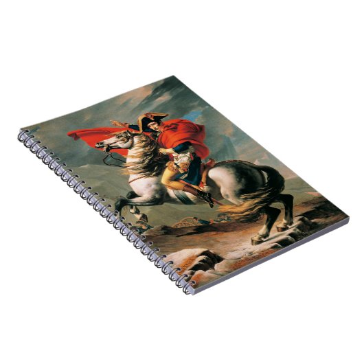 Napoleon die de Alpen oversteekt, beroemd schilder Notitieboek (Rechterzijde)