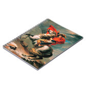 Napoleon die de Alpen oversteekt, beroemd schilder Notitieboek (Linkerzijde)