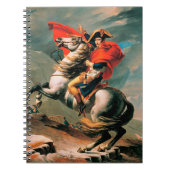 Napoleon die de Alpen oversteekt, beroemd schilder Notitieboek (Voorkant)