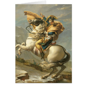 Napoleon die de Alpen oversteekt bij de Sint Berna