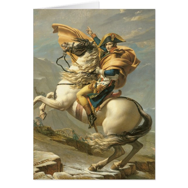 Napoleon die de Alpen oversteekt bij de Sint Berna (Voorkant)