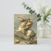 Napoleon die de Alpen oversteekt bij de Sint Berna Briefkaart (Staand voorkant)