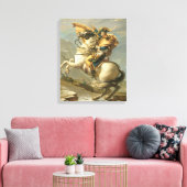 Napoleon die de Alpen oversteekt bij de Sint Berna Canvas Afdruk (Insitu (Woonkamer))