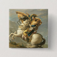Napoleon die de Alpen oversteekt bij de Sint Berna