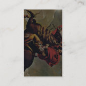 Napoleon die de Alpen oversteekt, door David Jacqu Visitekaartje (Achterkant)