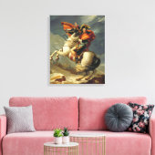 Napoleon die de Alpen oversteekt op 20 mei 1800 Canvas Afdruk (Insitu (Woonkamer))